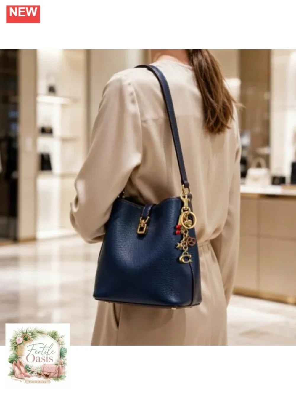 Strawberry Purse Charm for Women Handbag Keychain Decor